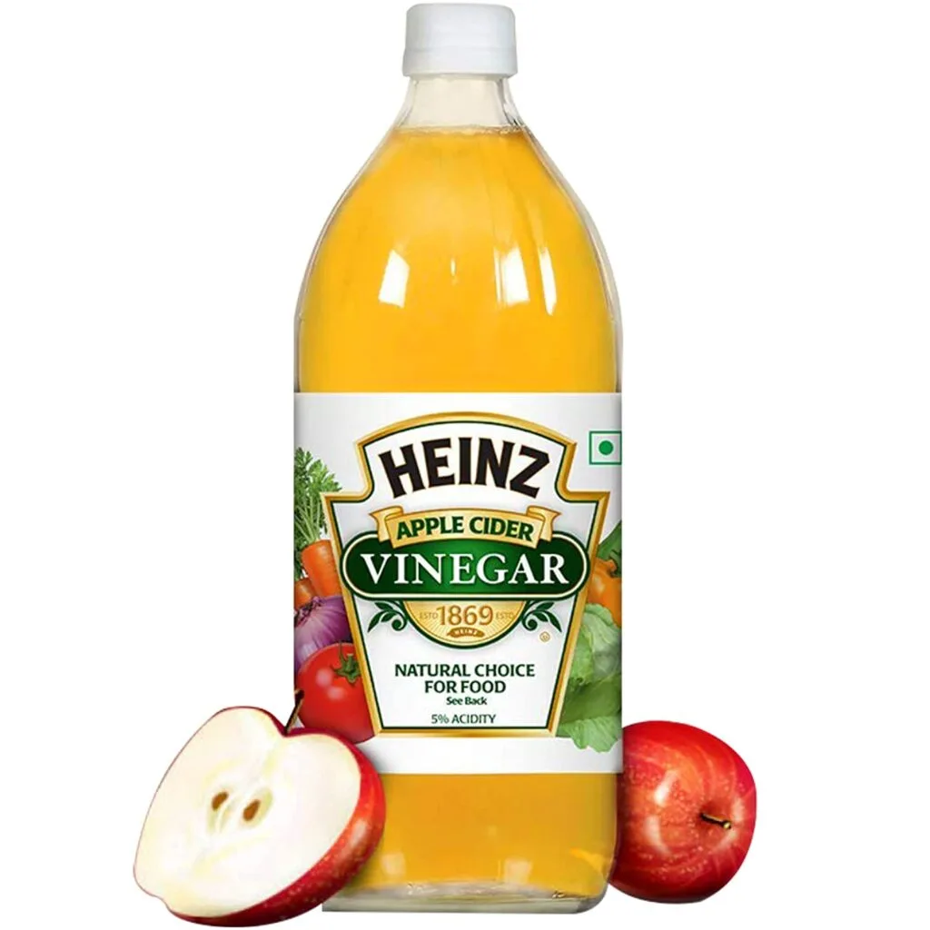 Apple cider vinegar contains acidic acid