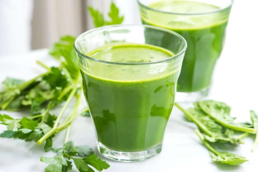 Green juices is very healthy weight look drink 