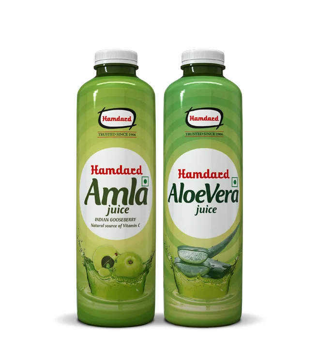 Aloe vera juice and amla juice
