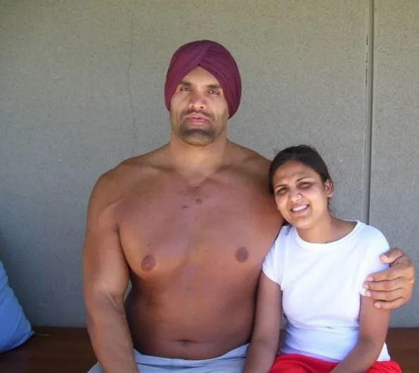 Harminder Kaur With Her Husband